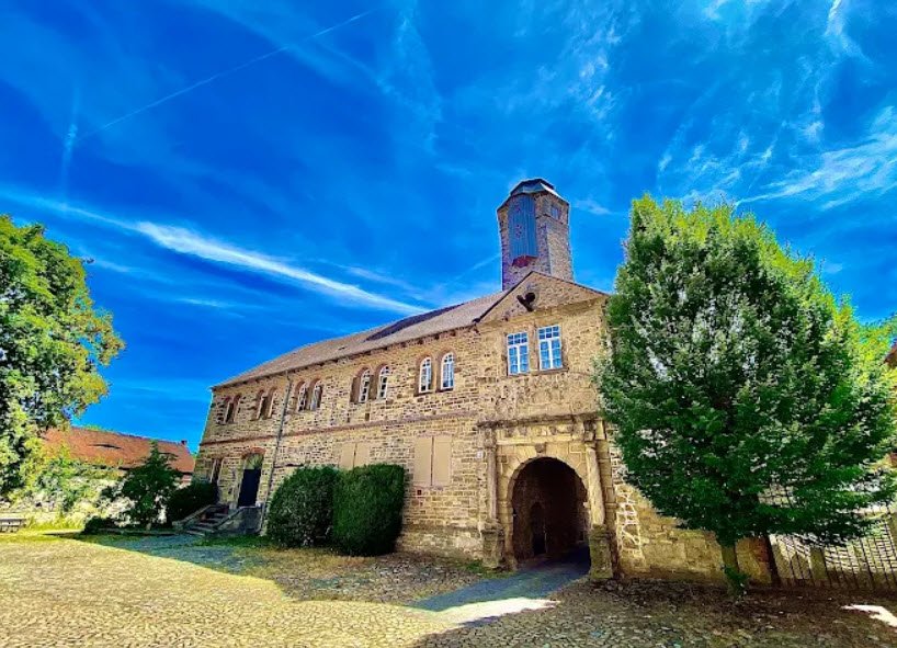 Ampfurth Castle Courtyard, Oschersleben, Germany, Germany